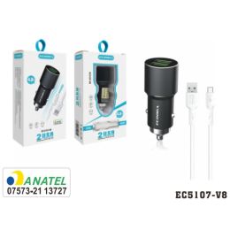Carregador Veícular 2Usb com Cabo V8