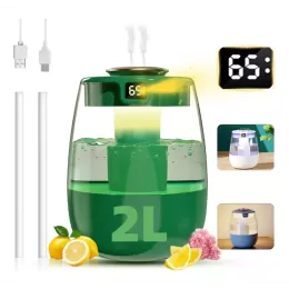 Umidificador Aromaterapia Uv Ar Ultrassônico Bico Duplo 2L